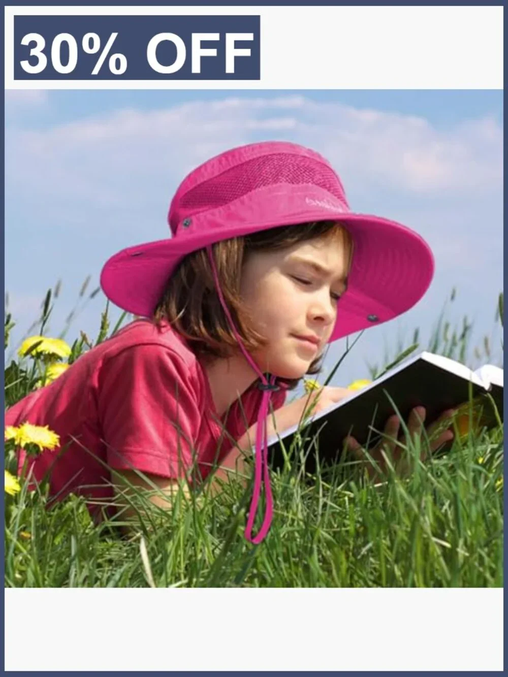 Kids UPF 50+ Bucket Hat Quick Dry Adjustable Chinstrap Sun Hat for Boys Girls